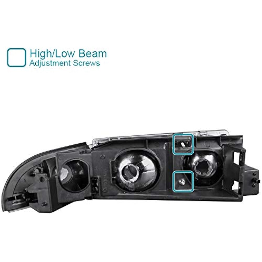 SPEC-D TUNING 2LCLH-IPA91G-EU Chevrolet Inparis Caprice Crystal Smoke Headlight + Color Land Lamp