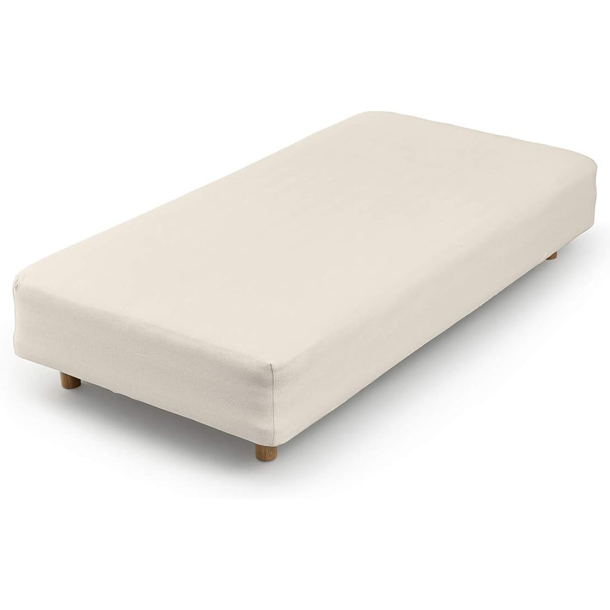 offtime Fitted sheet, 100% cotton pile, ivory, double/queen, stretches well and fits snugly, all seasons AJ004DQ