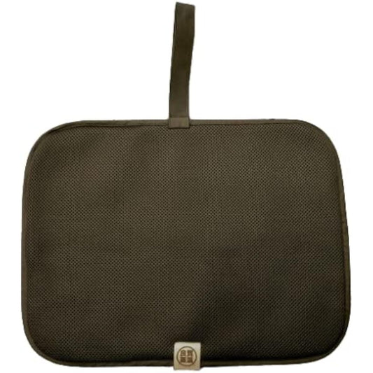 Sauna Mat Foldable Black World's First 3D Mesh Triple Compact Superb Comfort Quick Drying Washable