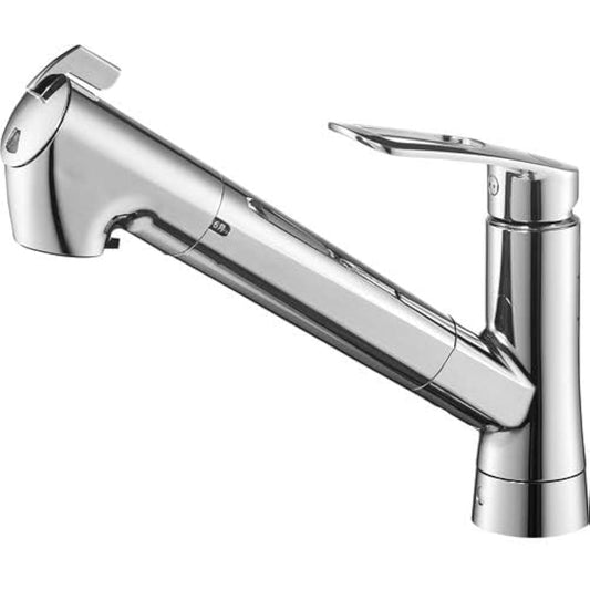 SANEI Kitchen One Hole Spray Mixing Faucet with Built-in Water Purifier Faucet Eco Type K87128ETJV-13 Silver
