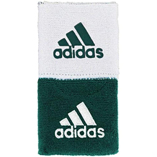 [Adidas] Wristband Set of 2 Interval Reversible Wristbands (Green/White) [Parallel Import]