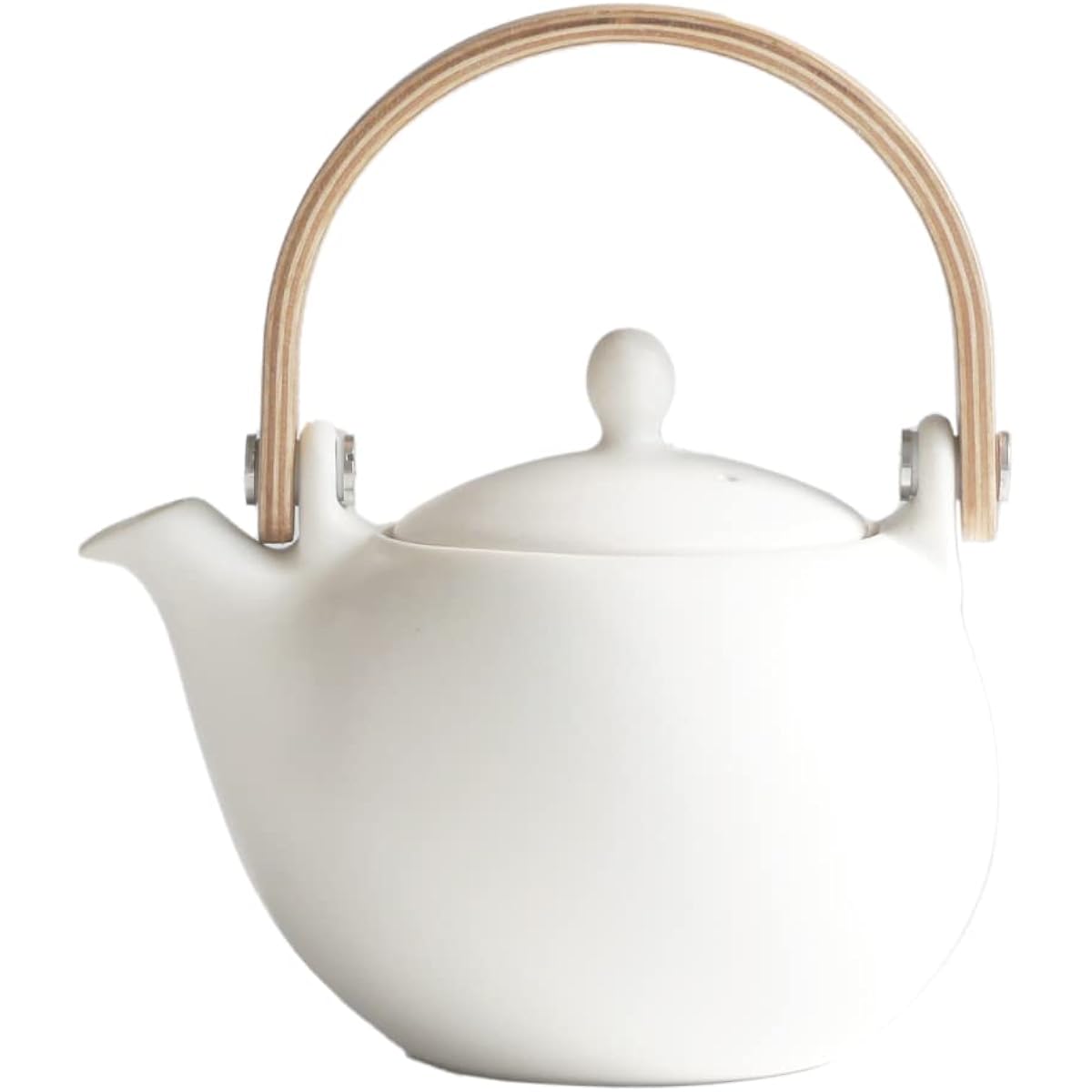 LOLO | Earthenware teapot white | Made in Japan | Gift | Pottery | Japanese tableware (white)