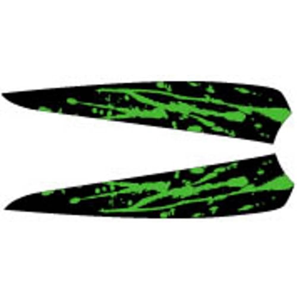 MDF Graphic Kit Rear Fender Set Bloody Model Lime Green KDX125SR 91-99 (All Years) MKDX125-C-GR-RF