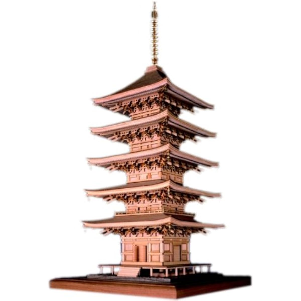 Woody Joe 1/75 Rurikoji Temple Five-storied Pagoda Wooden Model Assembly Kit