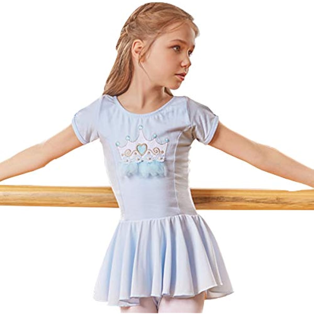 Manana ma15 Silkily Manana Leotard Ballet Children's Skirt Dress Lace Snap Costume Kids Junior Girls