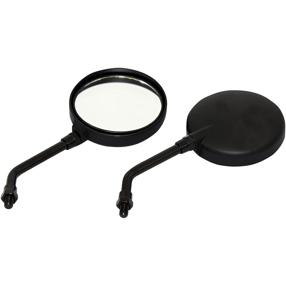 Motorcycle mirror KAWASAKI Z2 type mirror 10mm short stay black 2 pieces