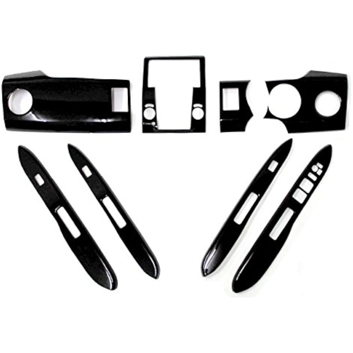 Wagon R MH21/MH22 3 Notebook Dedicated 3d Decor Panel Set 8p Piano Black | fj4147