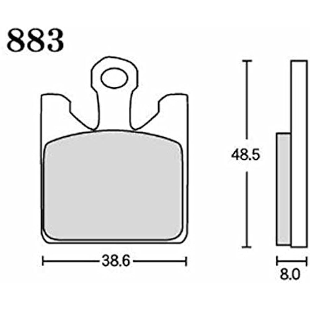 RK Brake Pad Mega Alloy SUZUKI:GSXR1000(K3) '03 [Tokiko 4PC4P] (Front) etc. Motorcycle Motorcycle 883MA-X