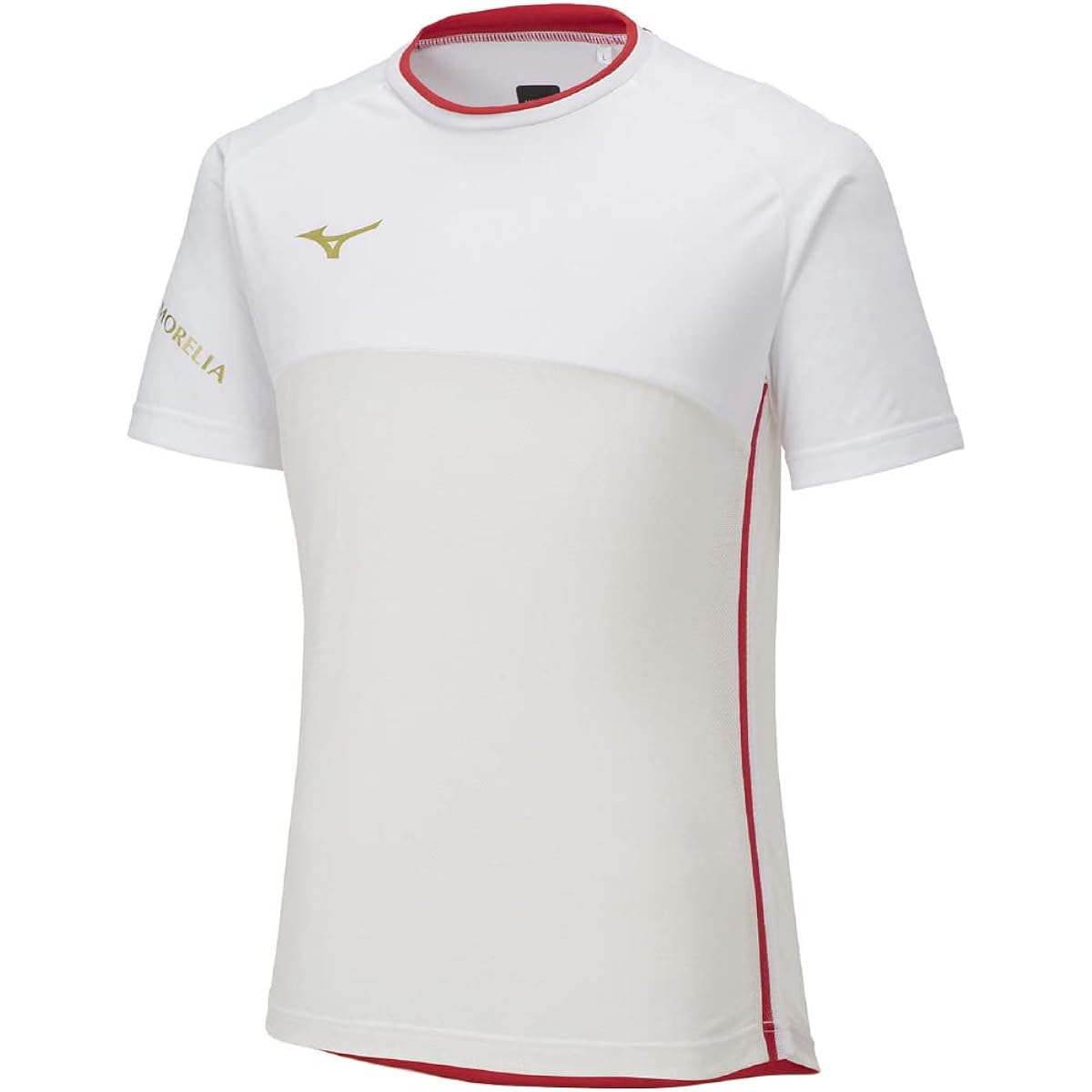 [Mizuno] Soccer Wear Morelia Hybrid Field Shirt Short Sleeve Highly Breathable Solar Cut Material P2MAA002