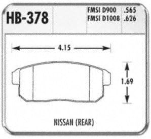 Hawk Performance HB378F.565 HPS Performance Ceramic Brake Pad