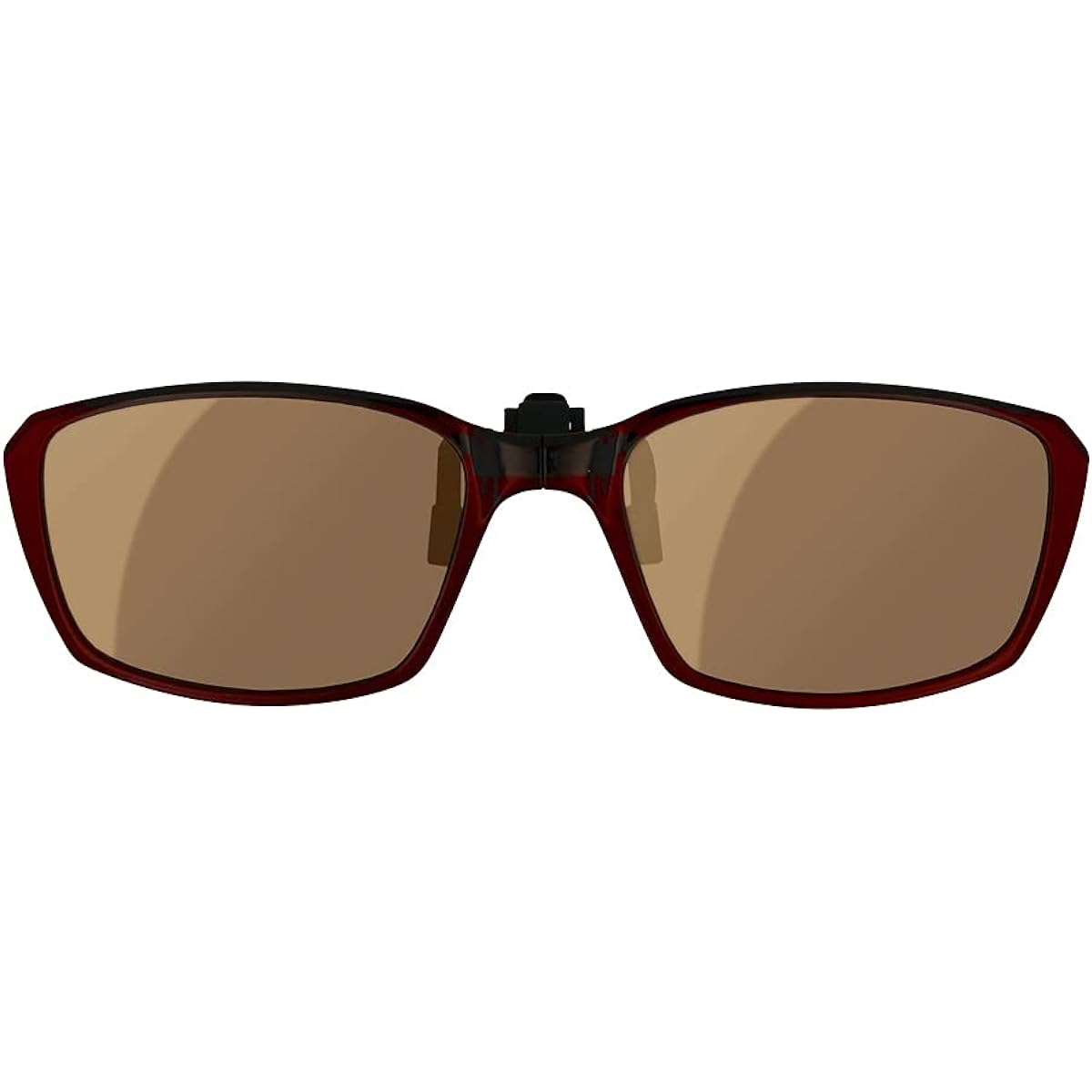 HUG OZAWA GR-009C Red green glass Instant sunglasses Foldable clip-on sunglasses Polarized lenses GR-009C Red Lens: Brown + Silver mirror