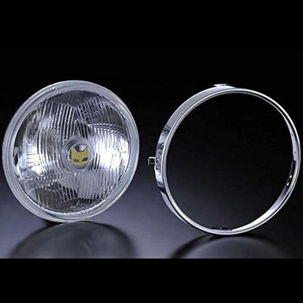 Marshall Headlight 889 Driving Lamp 180Φ Universal Light Unit, Clear Lens H4