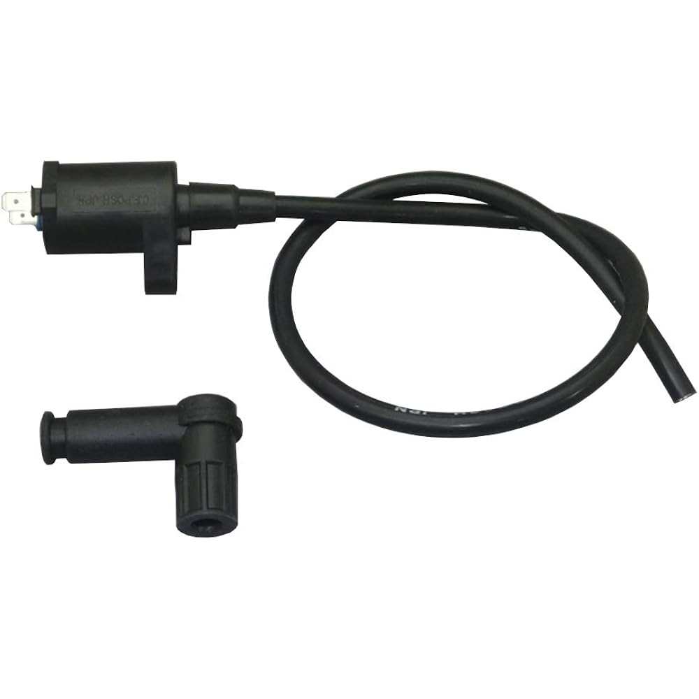 POSH Racing Ignition Coil Black + Speed Pro Twin Cord Black Super Cub 50/70/90 851011-09