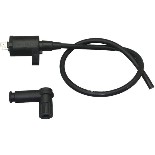 POSH Racing Ignition Coil Black + Speed Pro Twin Cord Black Super Cub 50/70/90 851011-09