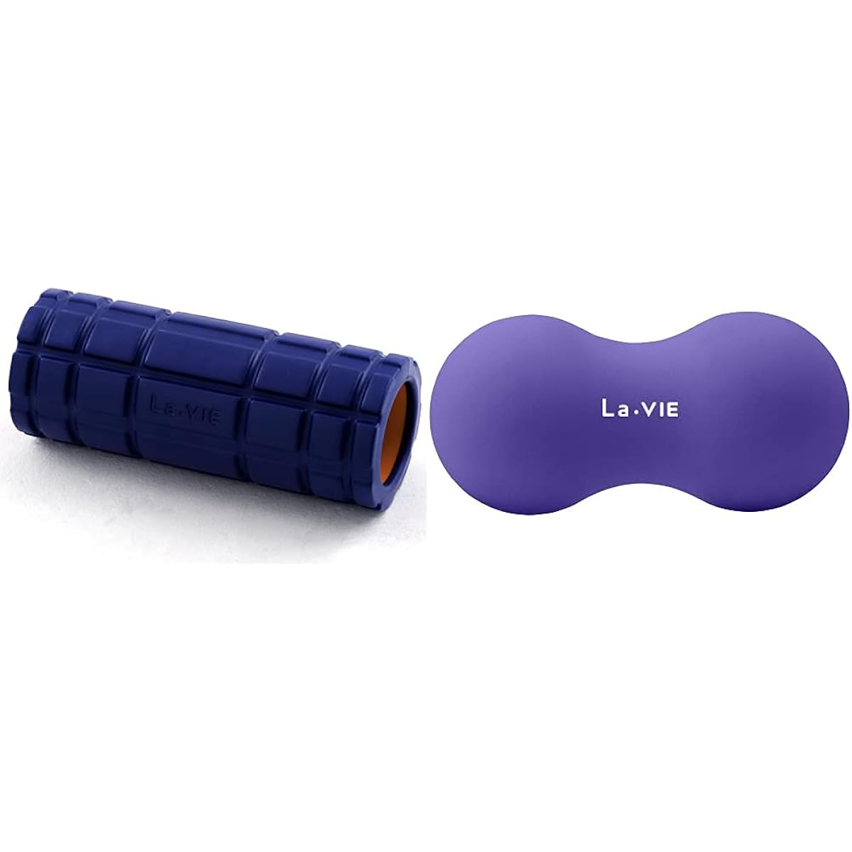 La-VIE Stretch Roller, Relaxation Roller, Hard Massage Roller 3B-3905 & Katao Stretch Ball, Massage Ball [Set Purchase]