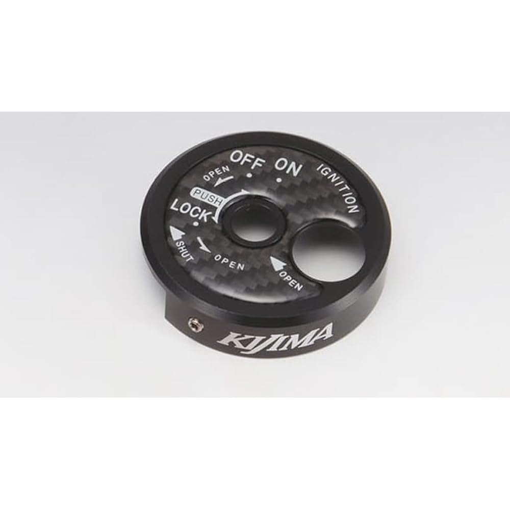 Kijima Motorcycle Bike Parts Key Cylinder Cover CNC Black Cygnus X-FI(28S/1YP) 208-3091