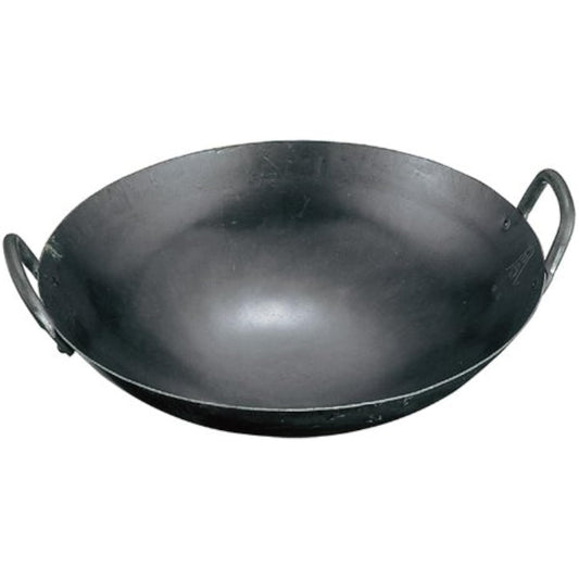 Yamada iron hammered Chinese two-handed pot 42cm (thickness 1.2mm)