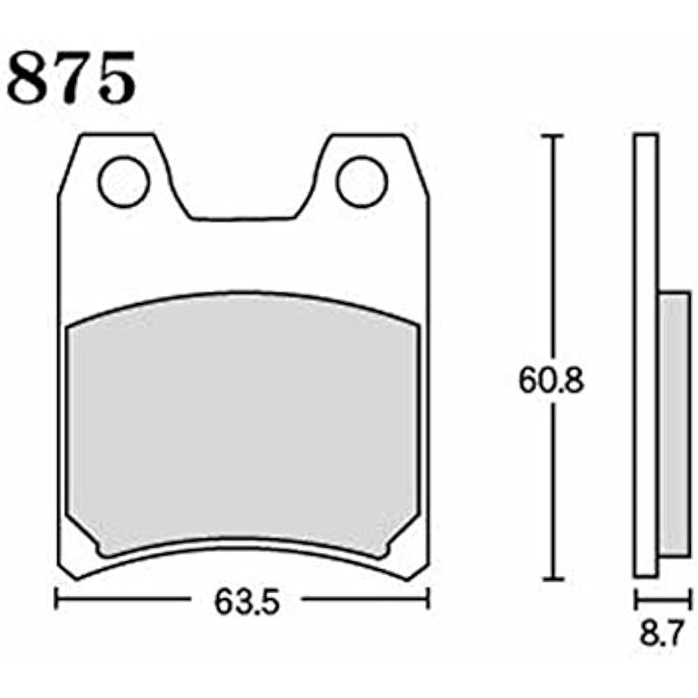 RK Brake Pad Mega Alloy YAMAHA:XJR1300 '01~'04 (Rear) etc. Motorcycle Motorcycle 2 Wheel 875MA-X