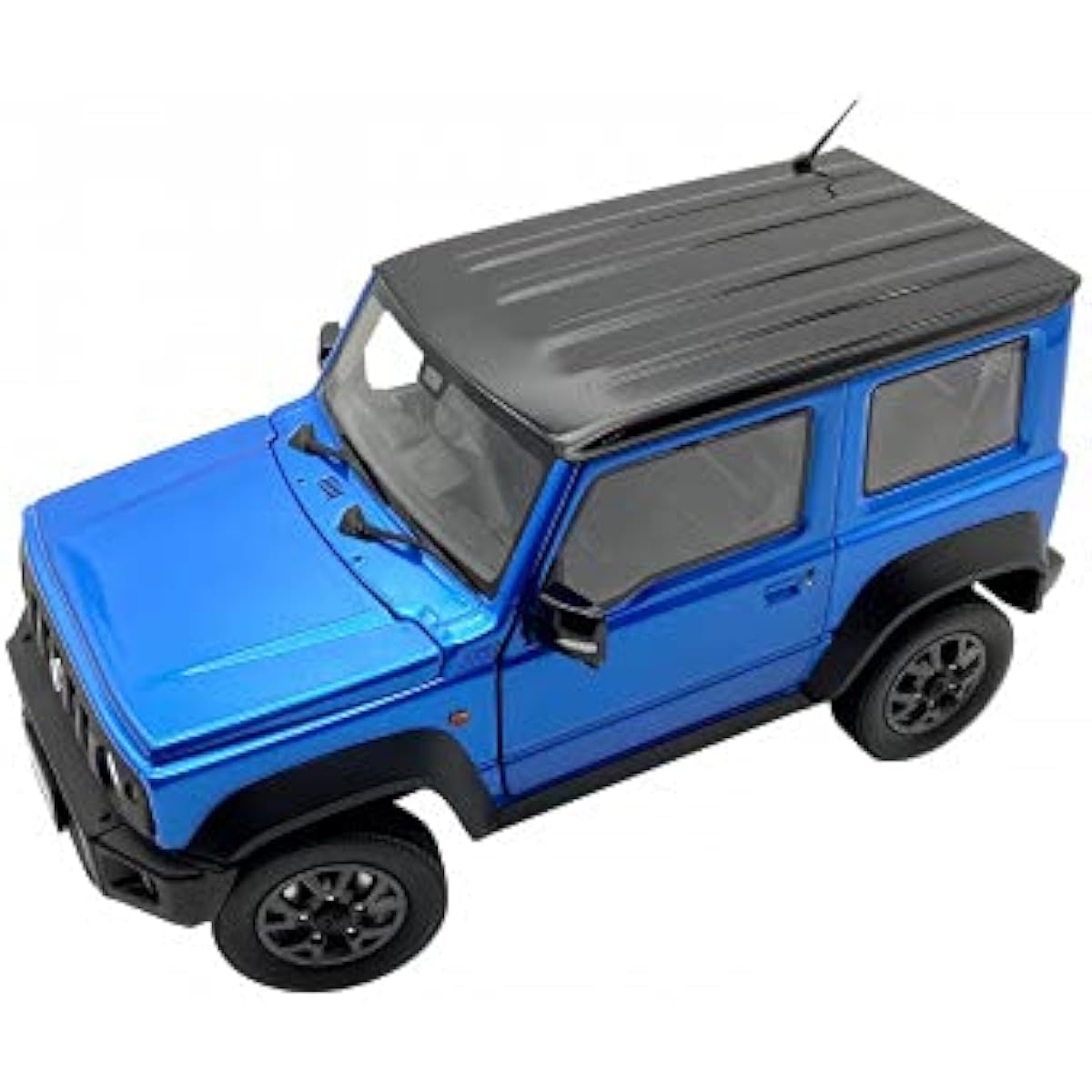 BM CREATIONS 1/18 Suzuki Jimny (JB74) 2018 Bliss Blue Metallic/Black Top Right Handle BMC18B0020