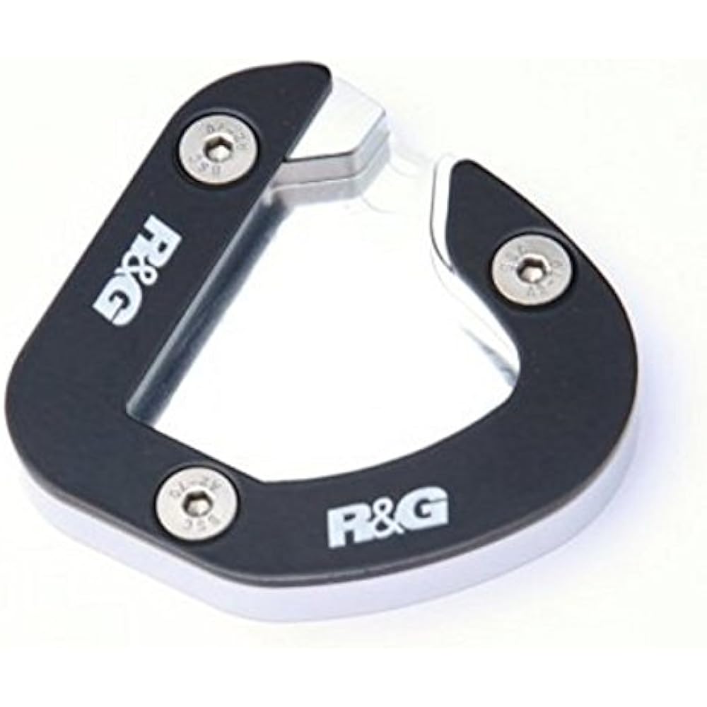R&G Kickstand Shoe Aluminum/Stainless Steel Silver/Black GSX1250FA(-13) BANDIT1250 ABS [Bandit](07-) RG-PKS0014SI