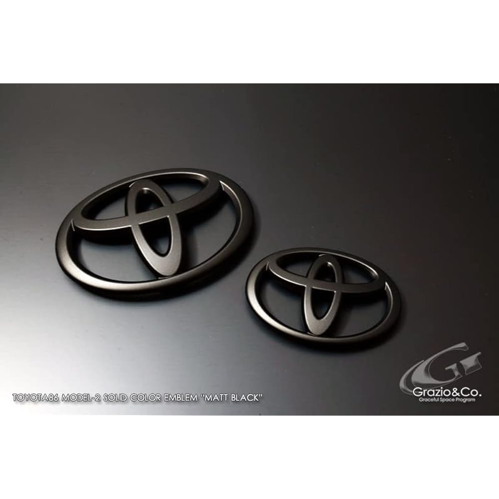 Grazio&Co. 2-piece emblem SET late 86 matte black