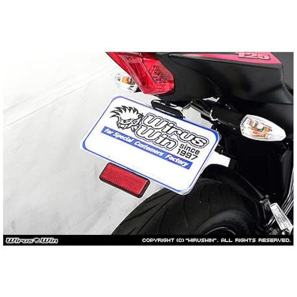 WirusWin Fender Eliminator Kit GSX-R125 2BJ-DL33B Compatible with Genuine Turn Signal Stainless Steel Buffed Finish