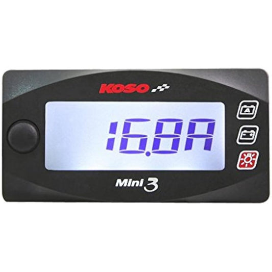 KN Planning KOSO Bike Motorcycle Scooter Car Mini3 Digital Ammeter Voltmeter Ampere Volt Voltmeter