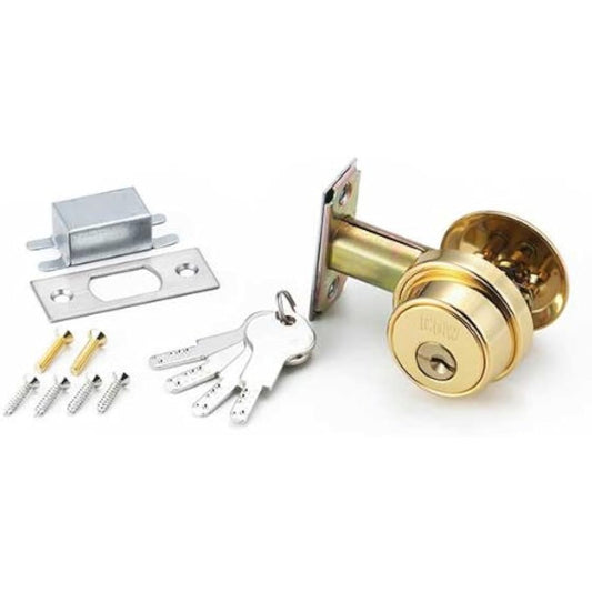 High Logic Dimple Lock Gold 60mm 4 Keys G-173