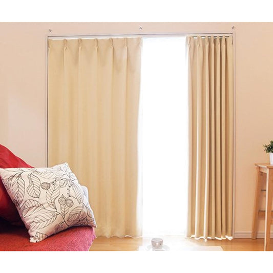 [Flame retardant/light blocking class 1] Drape curtain *Lexus (yellow) Width 150 x Length 135 cm Set of 2 thick fabrics