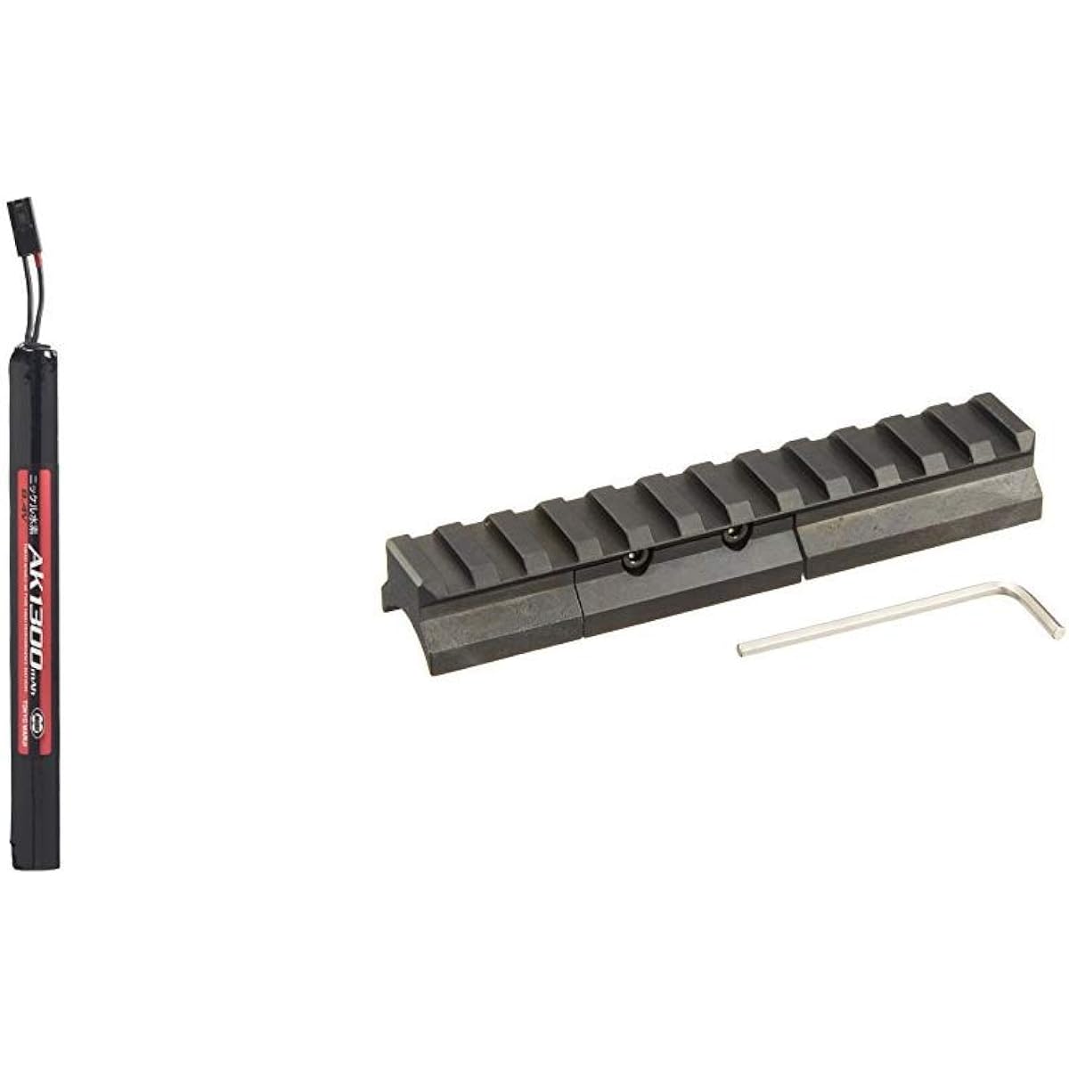Tokyo Marui No.166 NiMH 8.4V1300mAh AK1300 Battery & No.133 Type 89 Scope Mount [Set Purchase]