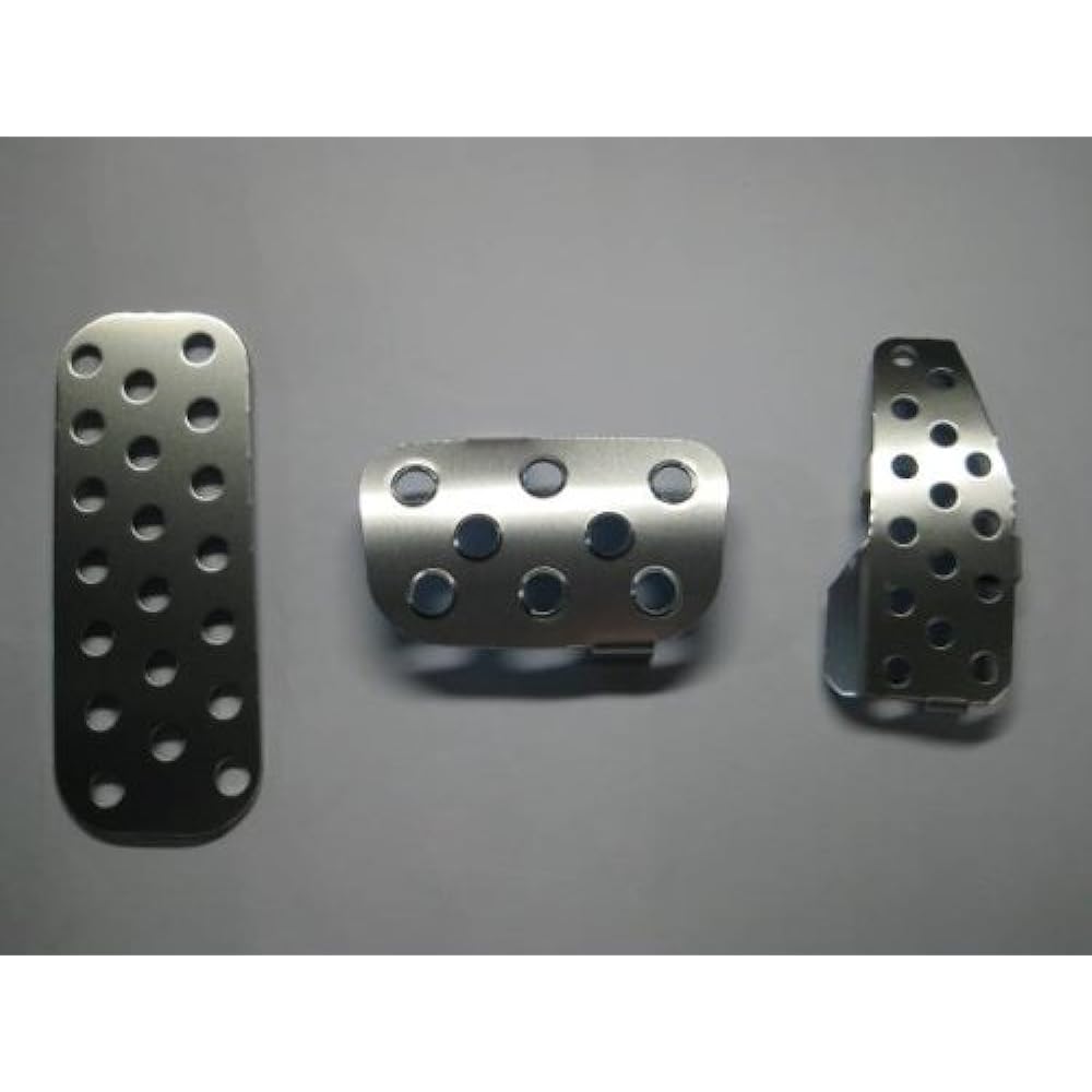 Daihatsu Copen L880K AT Dedicated Design Aluminum Pedal Set + KTC Short Stubby Driver Cloth No. 2
