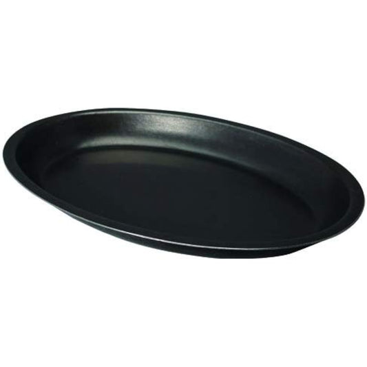 Black Vintage Inox Oval Bowl 255mm Made in Japan BLACK VINTAGEINOX Cafe Restaurant Plate Long Plate Stainless Steel Aging Processing Unbreakable Dishwasher Safe [Authorized Product]