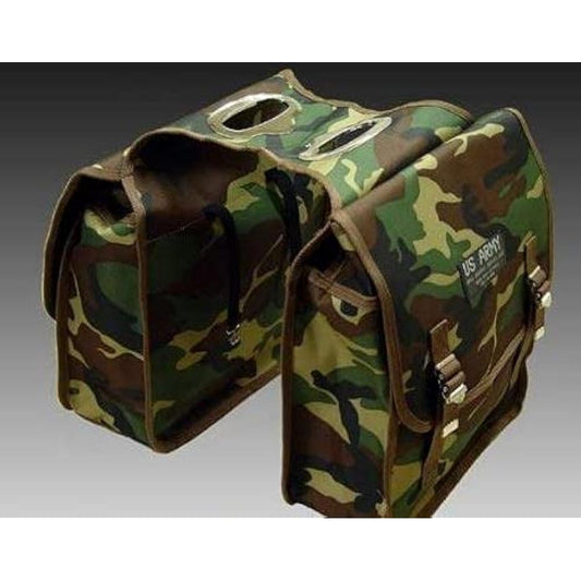 Army bag ■US ARMY side bag (army saddle bag) Woodland camouflage pattern camouflage