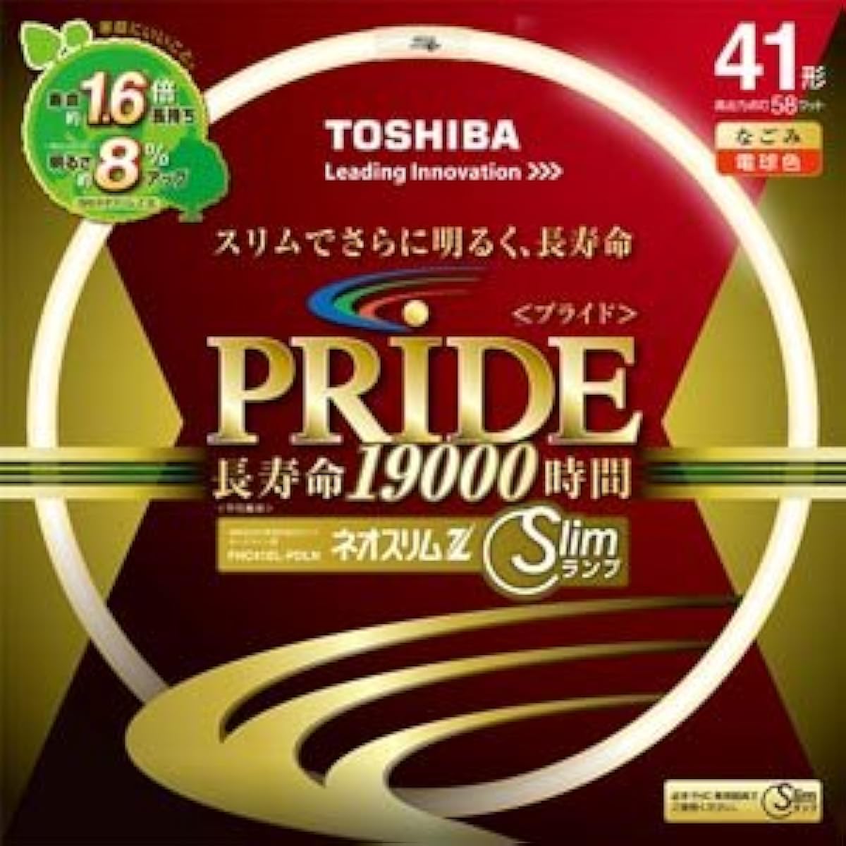 Toshiba Neo Slim Z PRIDE (Pride) Ring shape "Circline" 41 shape 3 wavelength light bulb color FHC41EL-PDLN