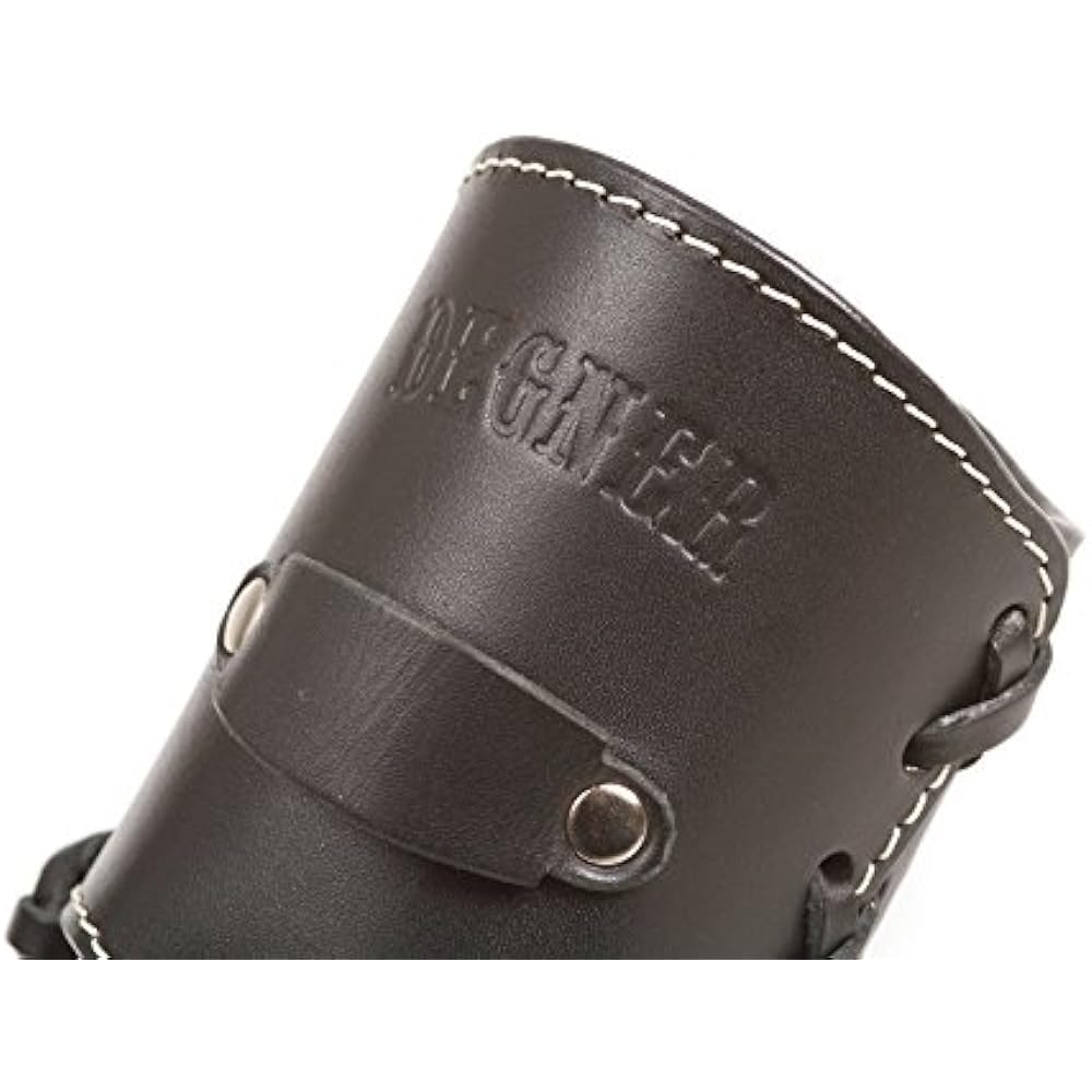 DEGNER Drink Holder Natural Tanned Cowhide Leather BLACK DH-4