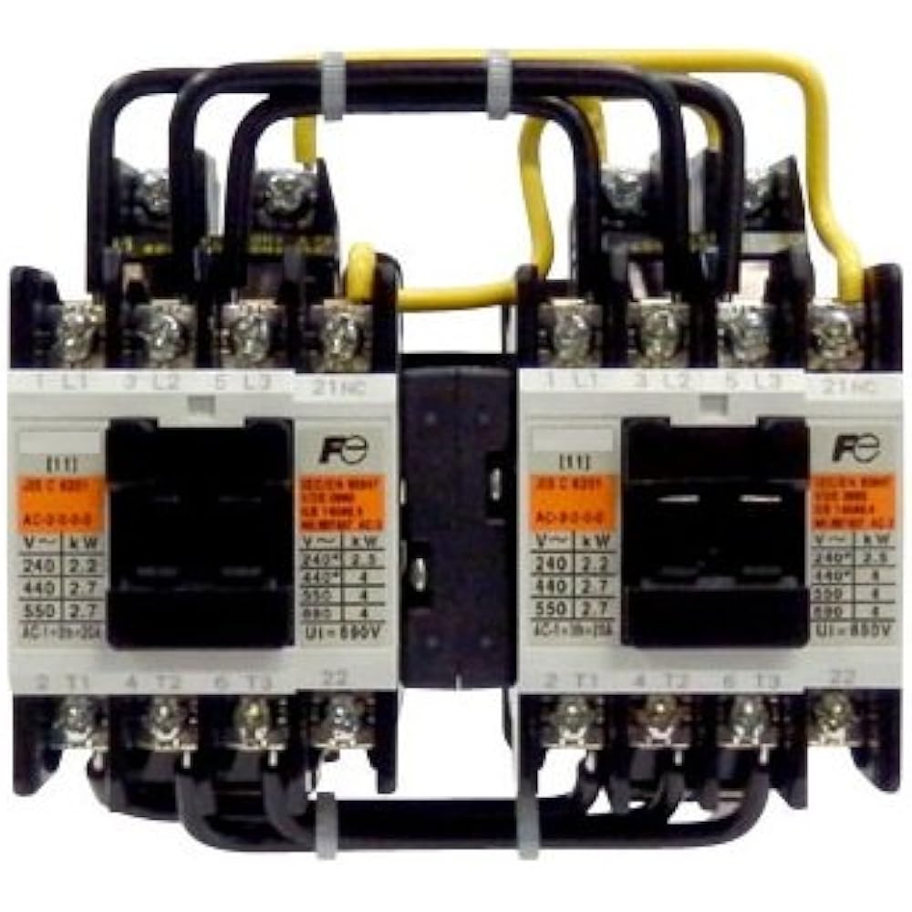 Fuji Electric Reversible Magnetic Contactor No Case Cover SC-03RM Coil AC200V 1B*2