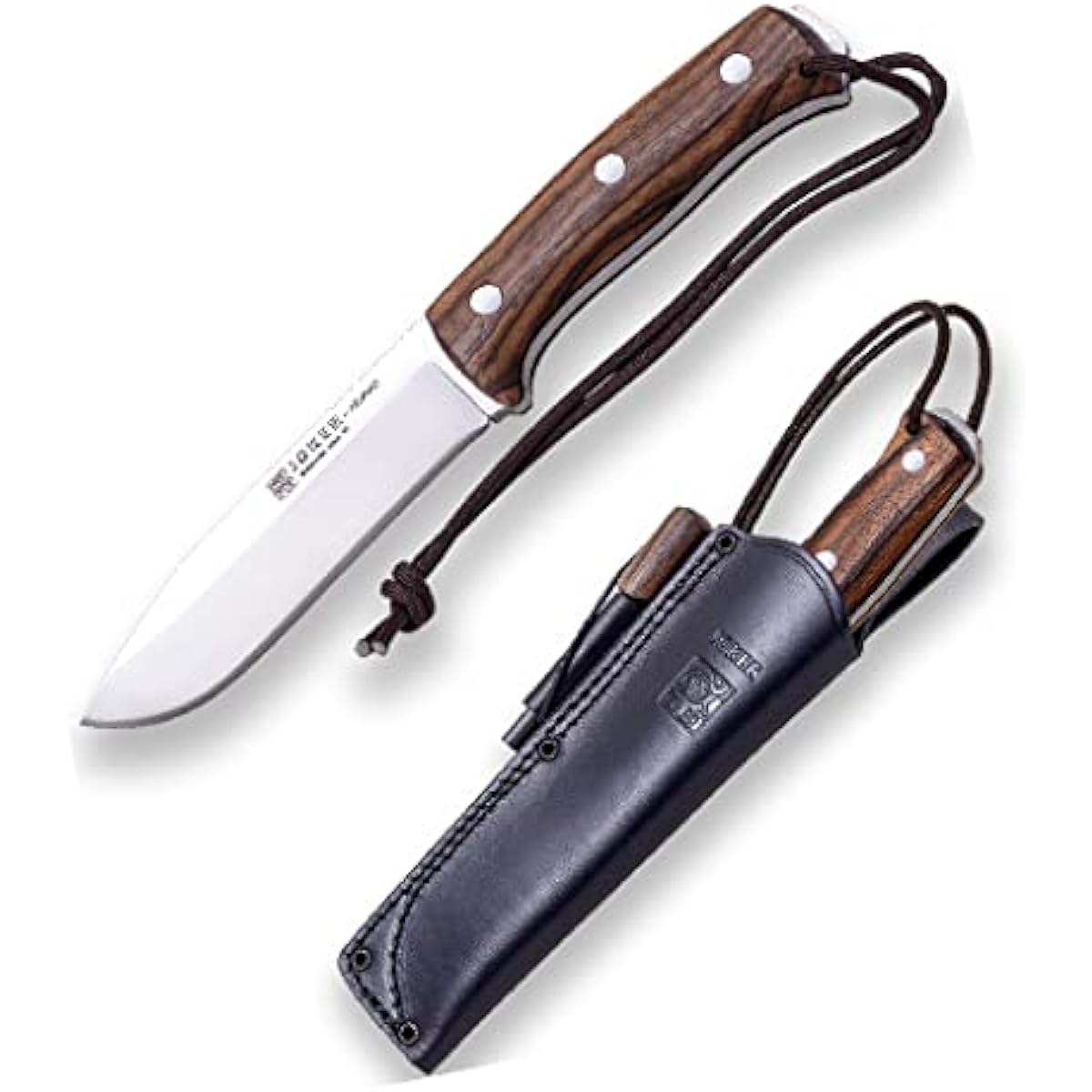 Joker CN125-P Nomad Walnut Bushcraft Knife with Fire Starter,Joker NOMAD BUSHCRAFT KNIFE WALNUT