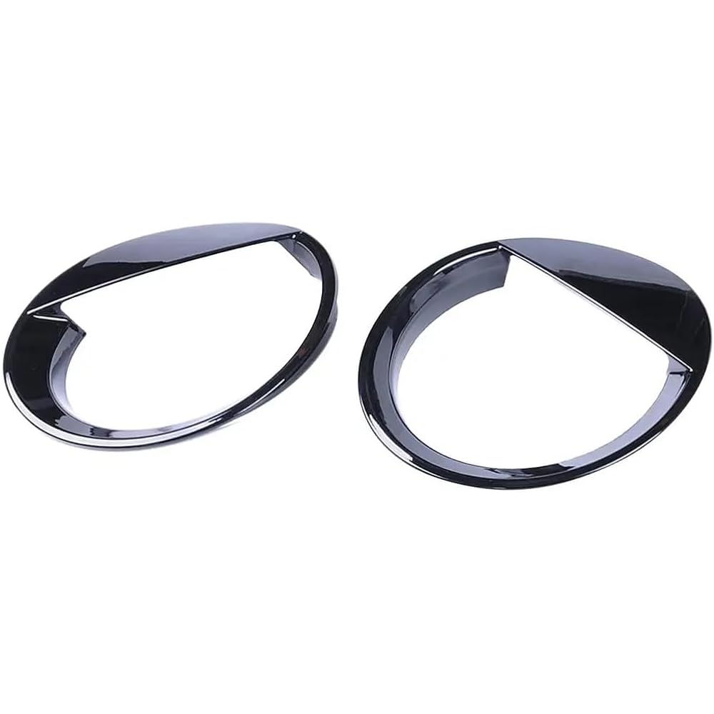 Car Parts Black Chrome Besel Front Light Head Light Cover 2 Pack Car Parts