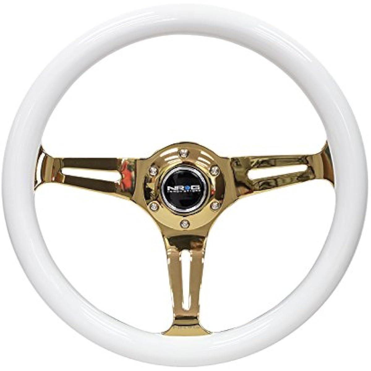 NRG Steering Wheel ST-015CG-WT + U.S. Performance Lab sticker
