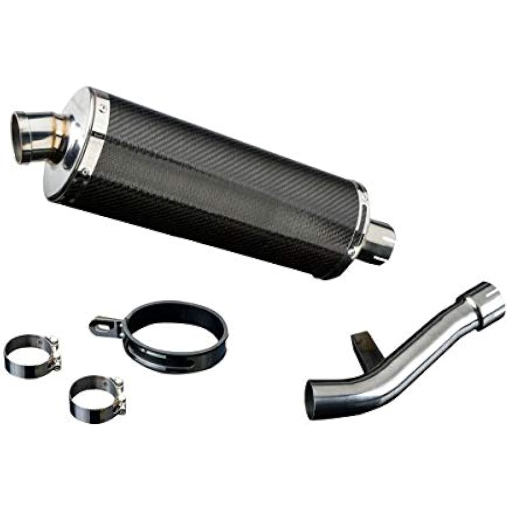 DELKEVIC Slip-on Carbon Oval Muffler YAMAHA FAZER FZ1 / FZ1-S/ABS 2006-2014 350mm KIT0942