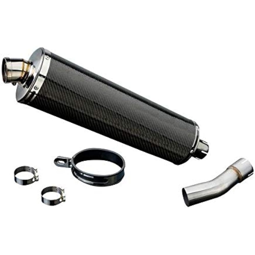 DELKEVIC Slip-on Carbon Oval Muffler SUZUKI SV650 / SV400 1998-2002 450mm KIT0801