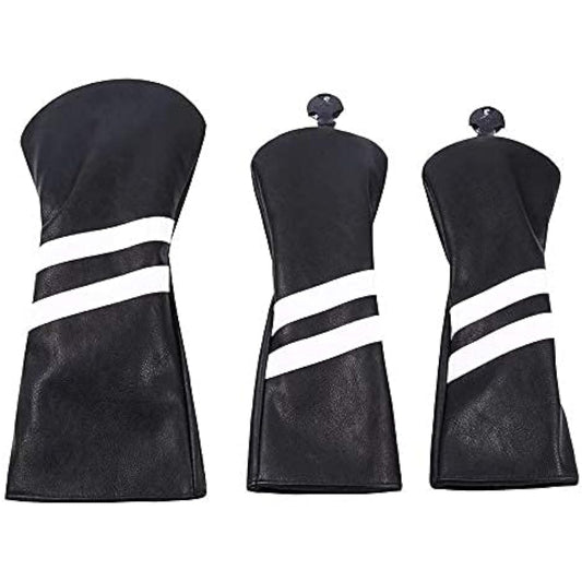 Golf cover head cover driver cover wood FW cover 3 piece set simple waterproof specification conversion tag included