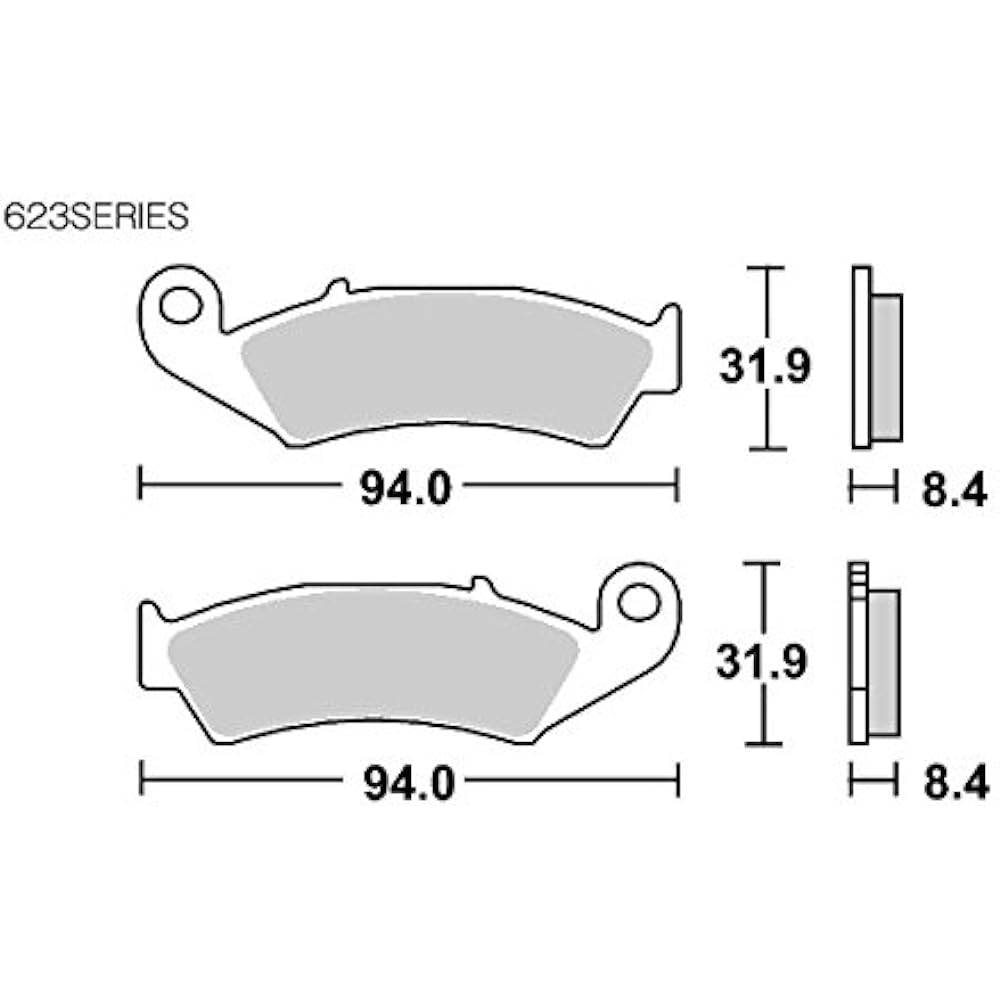 KITACO SBS Brake Pad 623LS Sinter Metal NSR250R/SE/SP VFR400R RVF400 VFR750R NR750 RVF750 777-0623030