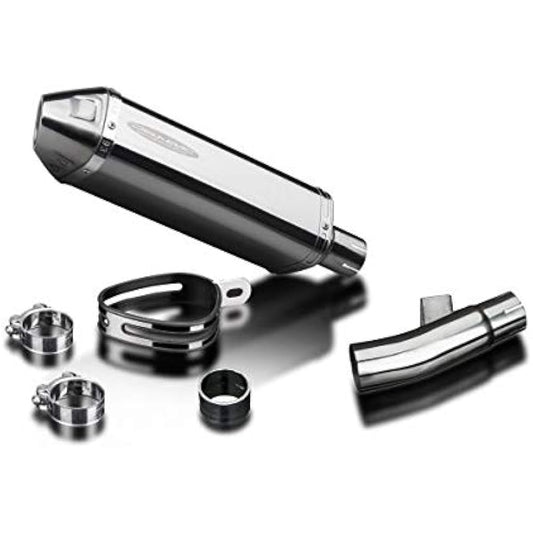 DELKEVIC Slip-on Stainless Steel Tri-Oval Muffler HONDA NC750X 2016-2017 320mm KIT12H4