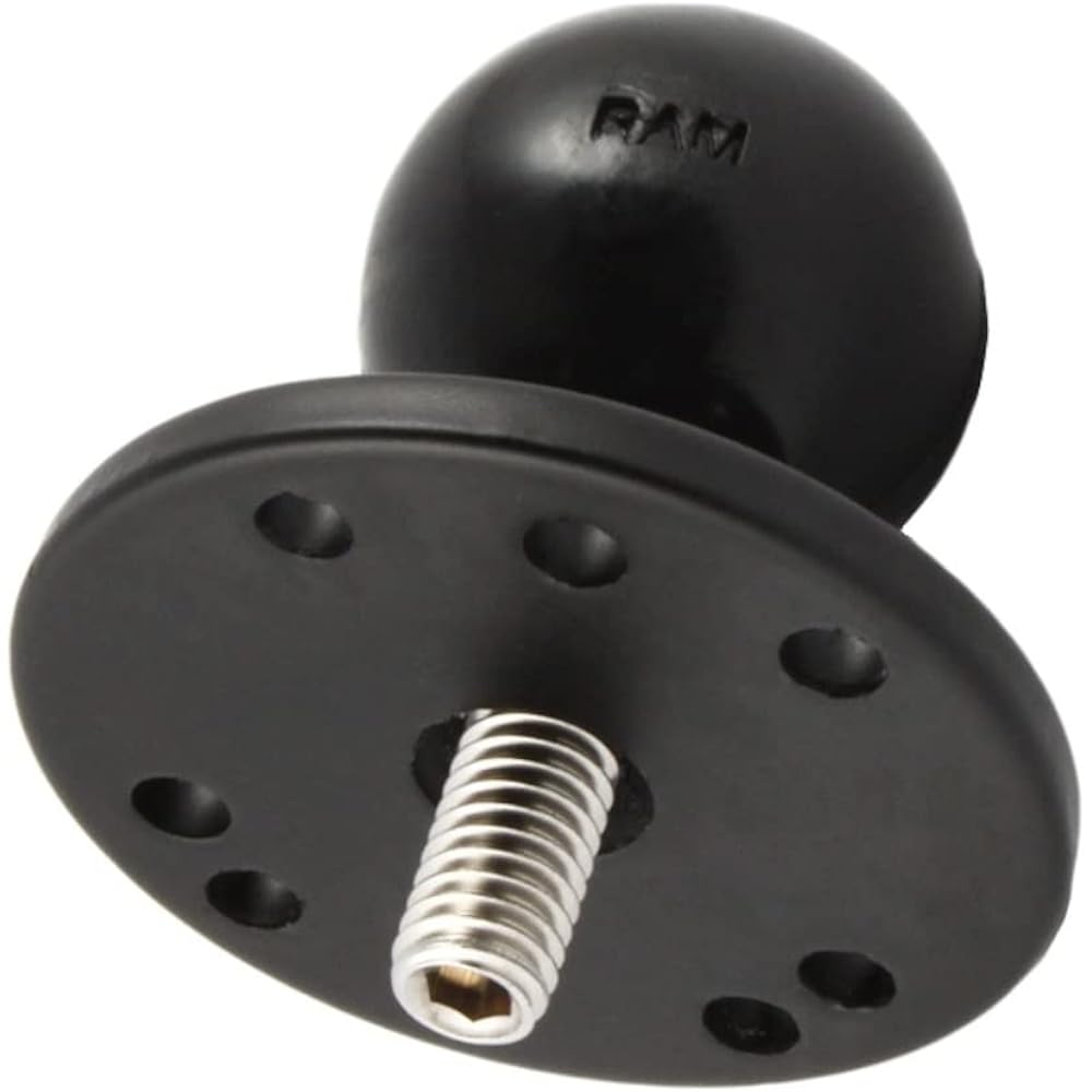 RAM MOUNTS AMPS hole round base 1.5 inch ball RAM-202U black