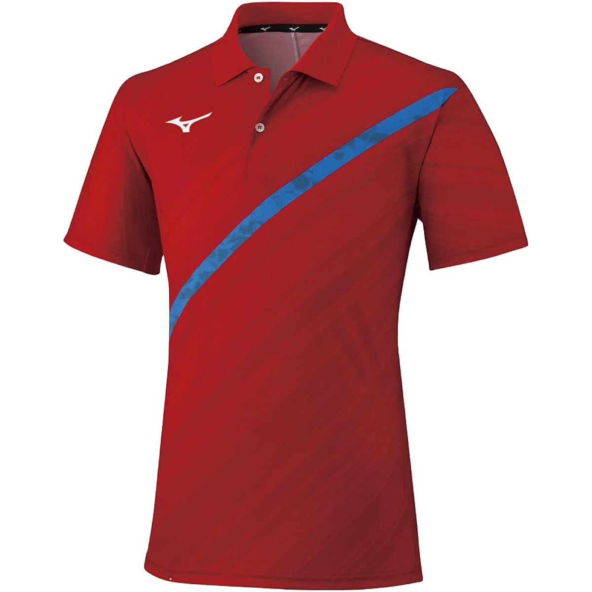 [Mizuno] Tennis Wear, Collared Game Shirt, Short Sleeve, Sweat Absorbent, Quick Drying 62JA1503