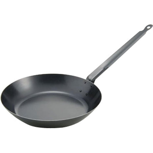 Emtate Rimatsu Iron Thick Plate Frying Pan, Blue Temper, 40cm, IH Compatible, Plate Thickness: 1.6mm, Made in Japan