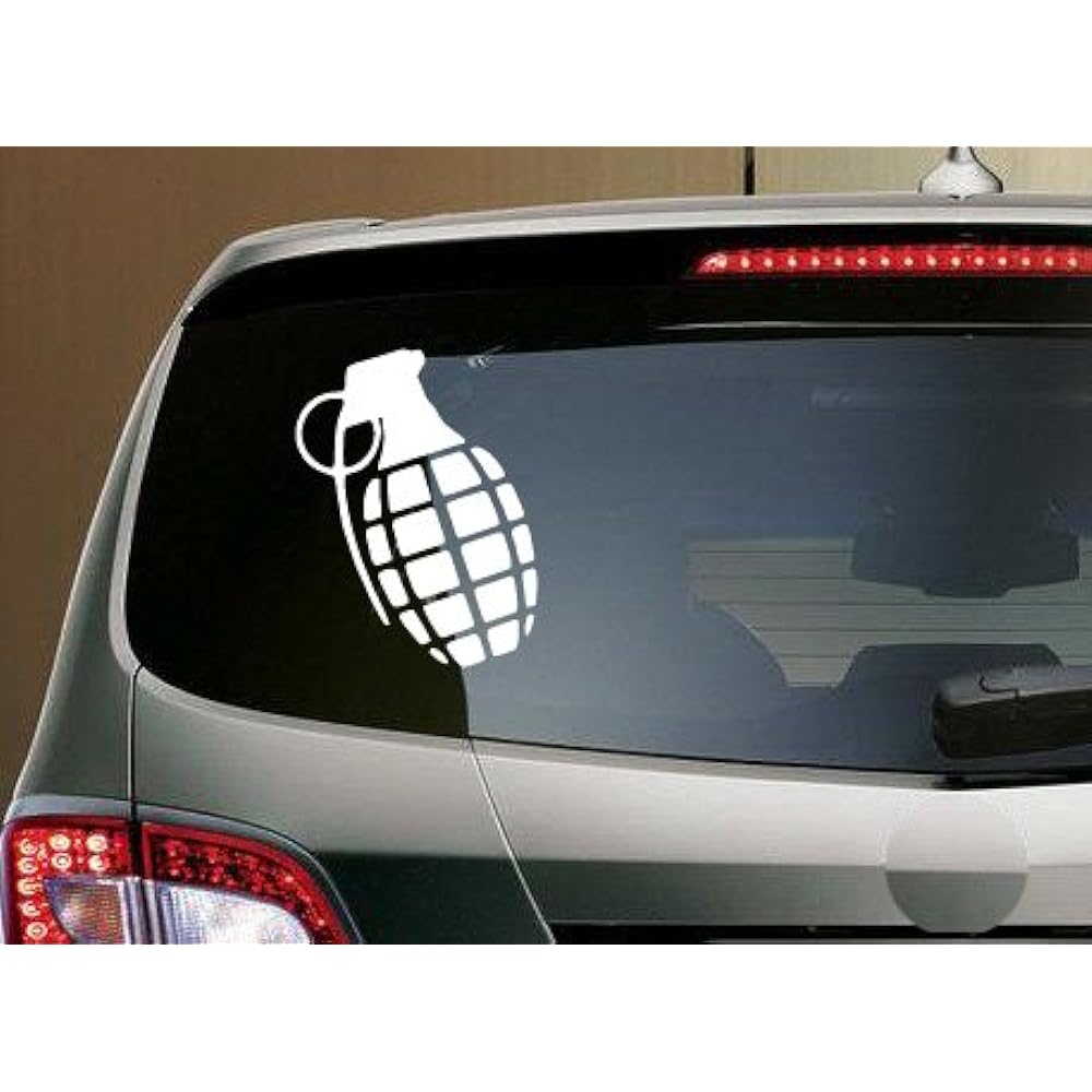 Grenade Bomb Military Army Vinyl Sticker Declular 24 inches