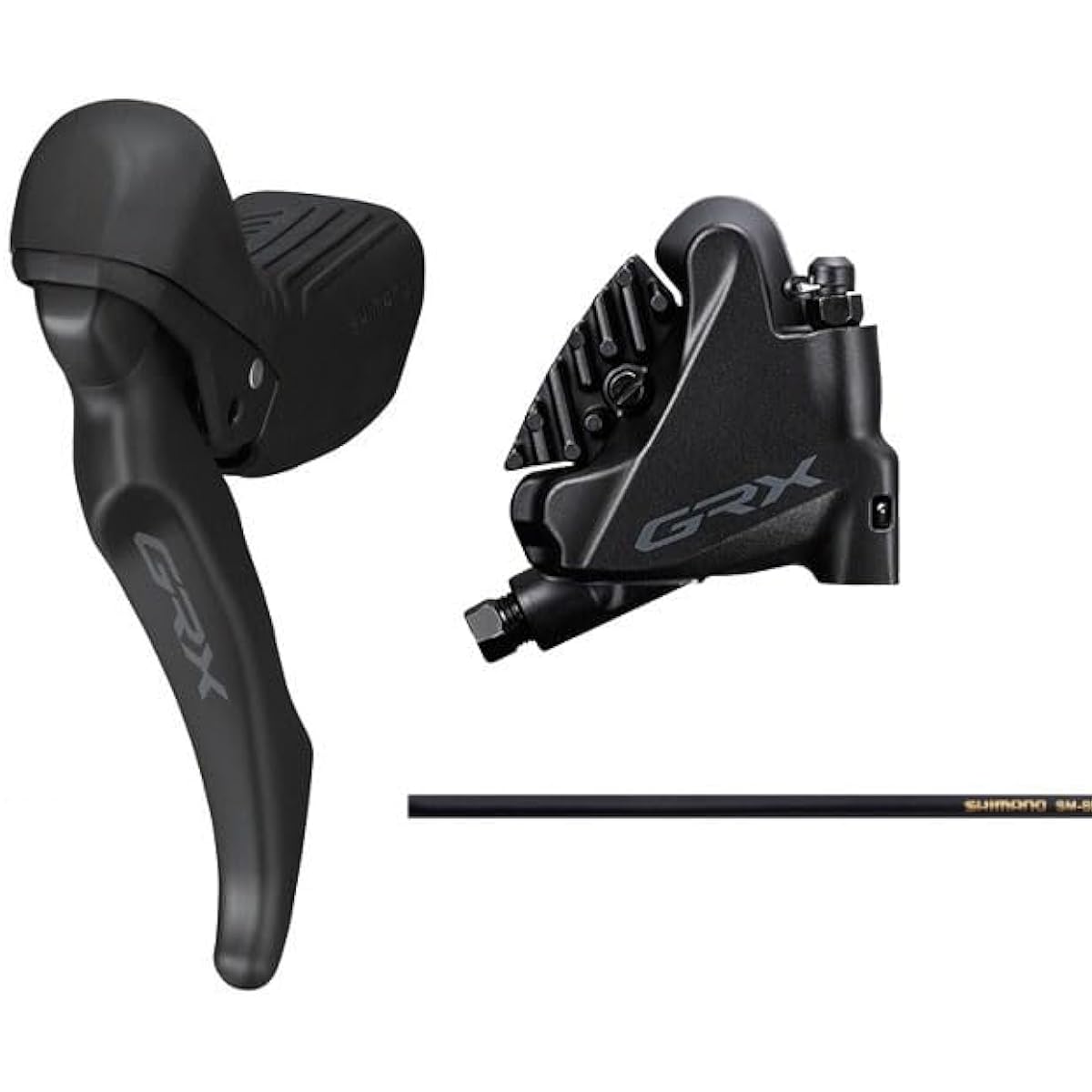 SHIMANO GRX J kit dual control lever BL-RX610-L left lever/BR-RX400-R DISC caliper for rear (resin pad with fin) SM-BH90 1700mm hose set IRX6102DLRDSC170