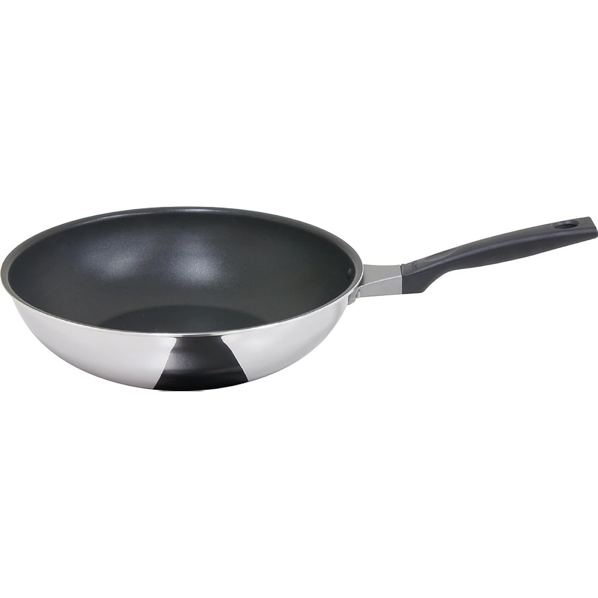 Urushiyama Metal Industry Stir-Fry Pot, Frying Pan, Deep 30cm, IH Compatible, Teflon Platinum Treated, Made in Japan, Lumiere LME-W30, PFOA Free